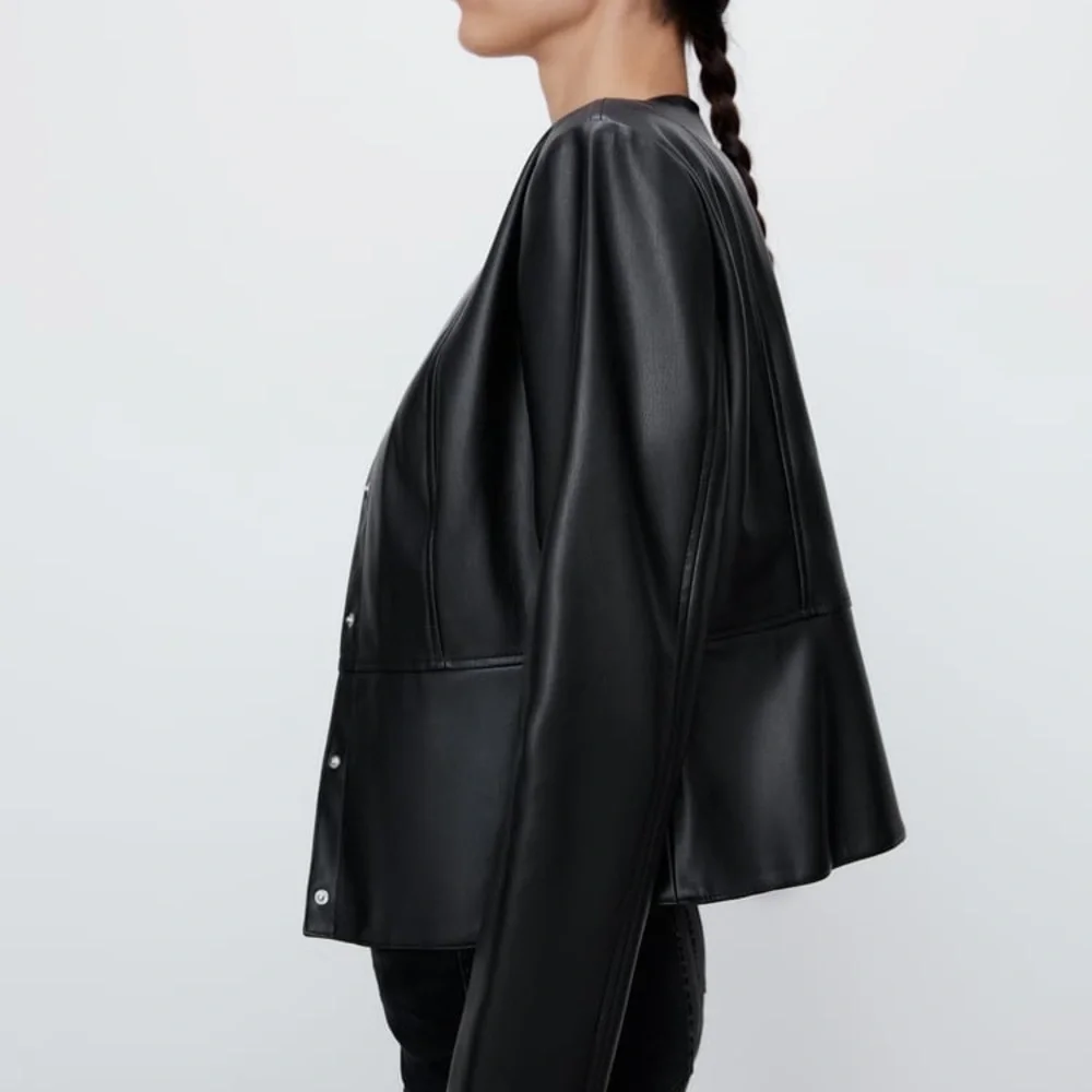 Zara faux leather jacket - Picture 4 of 12